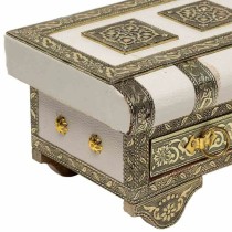 Jewelry box Alexandra House Living White Aluminium MDF Wood 13 x 12 x 38 cm