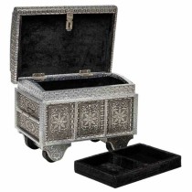 Jewelry box Alexandra House Living Silver Aluminium MDF Wood 20 x 25 x 30 cm