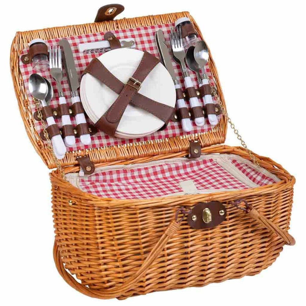 Picnic Basket Alexandra House Living Honey wicker