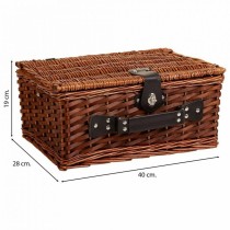 Picnic Basket Alexandra House Living Brown wicker