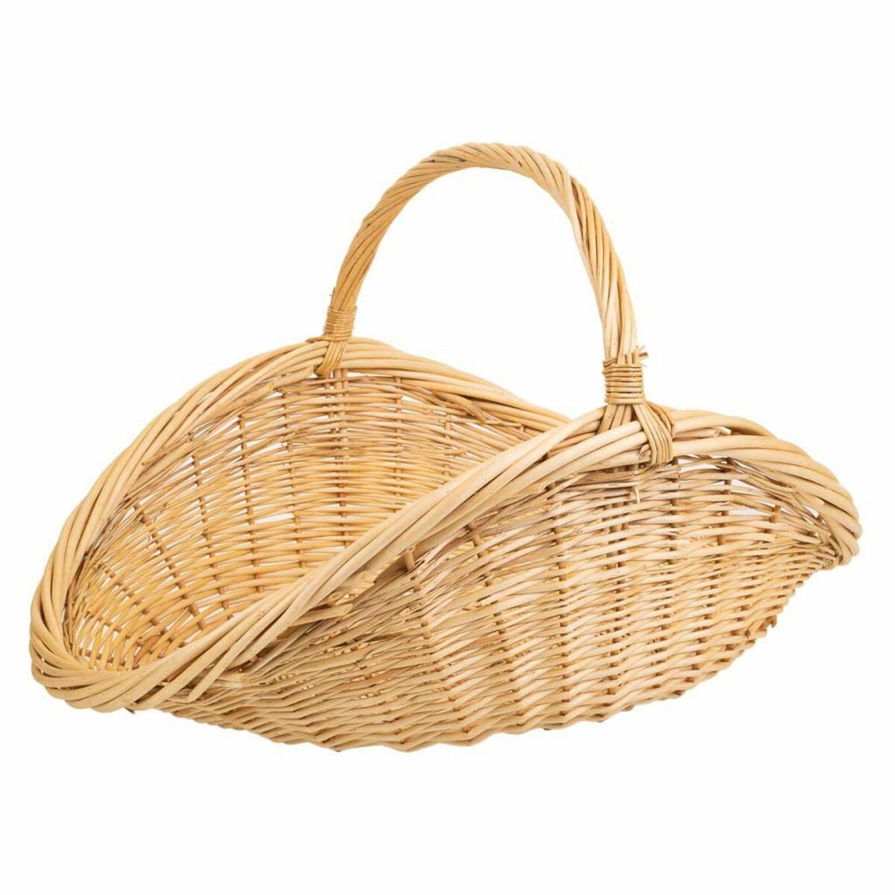 Log basket Alexandra House Living wicker Willow wood 46 x 42 x 65 cm