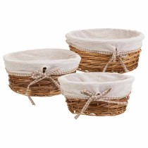 Set of Baskets Alexandra House Living Natural wicker Willow wood 3 Pieces