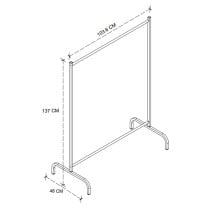 Garderobe Alexandra House Living Schwarz Metall 104 x 135 x 49 cm