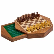 Chess Alexandra House Living Brown Acacia 22 x 5 x 22 cm Magnetic