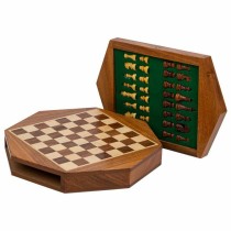 Schach Alexandra House Living Braun Akazienholz 22 x 5 x 22 cm Plattenspeicher