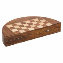 Jeu d'Échecs Alexandra House Living Marron Bois d'acacia 23 x 1 x 23 cm Magnétique