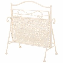 Magazine rack Alexandra House Living White Ironwork 36 x 33 x 38 cm