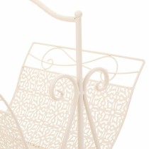 Magazine rack Alexandra House Living White Ironwork 36 x 33 x 38 cm