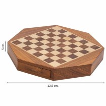 Schach Alexandra House Living Braun Akazienholz 22 x 5 x 22 cm Plattenspeicher