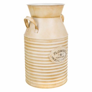 Cruche décorative Alexandra House Living Blanc Beige Pot à lait 22 x 39 x 25 cm