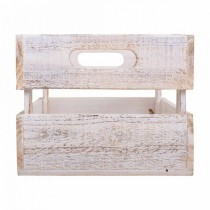 Boîtes de rangement Alexandra House Living CARGO Blanc Bois d'épicéa 24 x 19 x 38 cm 33 x 20 x 18 cm 28 x 15,5 x 17 cm 3 Pièces