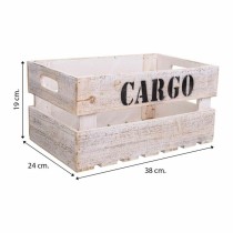 Storage boxes Alexandra House Living CARGO White Fir wood 24 x 19 x 38 cm 33 x 20 x 18 cm 28 x 15,5 x 17 cm 3 Pieces