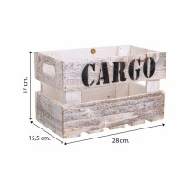 Aufbewahrungskästen Alexandra House Living CARGO Weiß Tannenholz 24 x 19 x 38 cm 33 x 20 x 18 cm 28 x 15,5 x 17 cm 3 Stücke