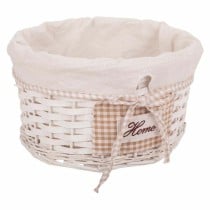 Set of Baskets Alexandra House Living White wicker Willow wood 3 Pieces