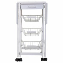 Chariot de Cuisine Alexandra House Living Blanc 37 x 79 x 91 cm