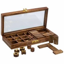 Set de jeux traditionnels Alexandra House Living Marron 13 x 4 x 28 cm 3-en-1