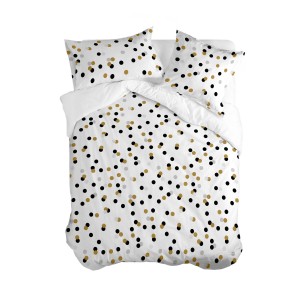 Bettdeckenbezug HappyFriday Blanc Golden dots Bunt 155 x 220 cm