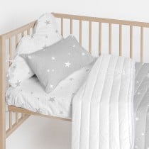 Cot protector HappyFriday Basic Kids Little star  Grey 60 x 40 cm