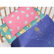 Jeu de draps HappyFriday Mr Fox Happy Mermaid Multicouleur Lit de bébé 2 Pièces