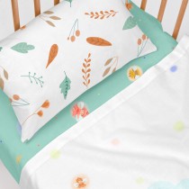 Jeu de draps HappyFriday Mr Fox Dreaming Multicouleur Lit de bébé 2 Pièces