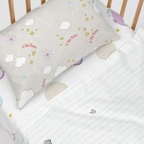 Bettwäsche-Set HappyFriday Le Petit prince Voyageur  Bunt Babybettchen 2 Stücke