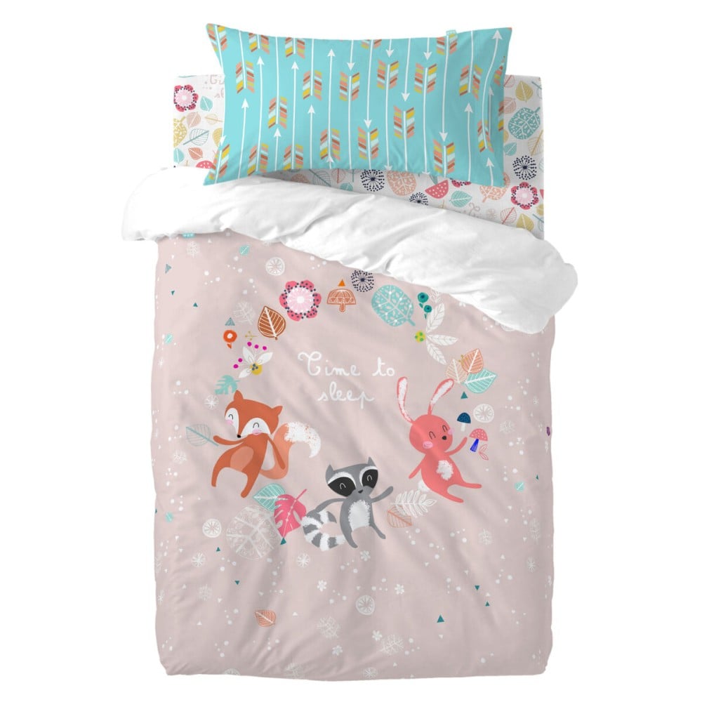 Bettbezug-Set HappyFriday Moshi Moshi Fantasy Bunt Babybettchen 2 Stücke