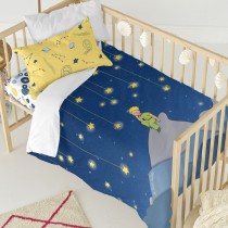 Parure de couette HappyFriday Le Petit Prince La Nuit Multicouleur Lit de bébé 2 Pièces