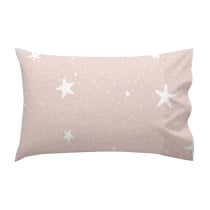 Jeu de draps HappyFriday Basic Kids Little star Rose Lit de bébé 2 Pièces