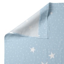 Jeu de draps HappyFriday Basic Kids Little star Bleu Lit de bébé 2 Pièces