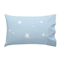 Jeu de draps HappyFriday Basic Kids Little star Bleu Lit de bébé 2 Pièces