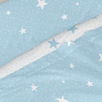 Jeu de draps HappyFriday Basic Kids Little star Bleu Lit 1 persone 2 Pièces