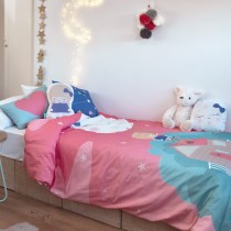 Parure de couette HappyFriday Happynois Moon Dream Multicouleur Lit 1 persone 2 Pièces