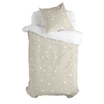 Parure de couette HappyFriday Basic Kids Beige Lit 1 persone 2 Pièces