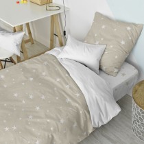 Duvet cover set HappyFriday Basic Kids Beige Single 2 Pieces