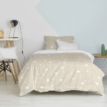 Parure de couette HappyFriday Basic Kids Beige Lit 1 persone 2 Pièces