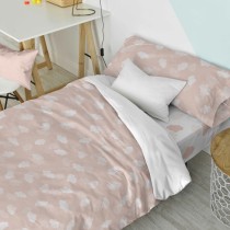 Duvet cover set HappyFriday Basic Kids Pink Single 2 Pieces