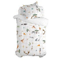 Parure de couette HappyFriday Mini savanna Multicouleur Lit 1 persone 2 Pièces