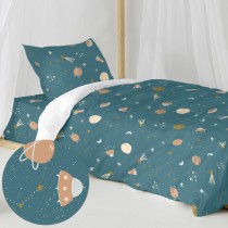 Duvet cover set HappyFriday Mini universe Multicolour Single 2 Pieces