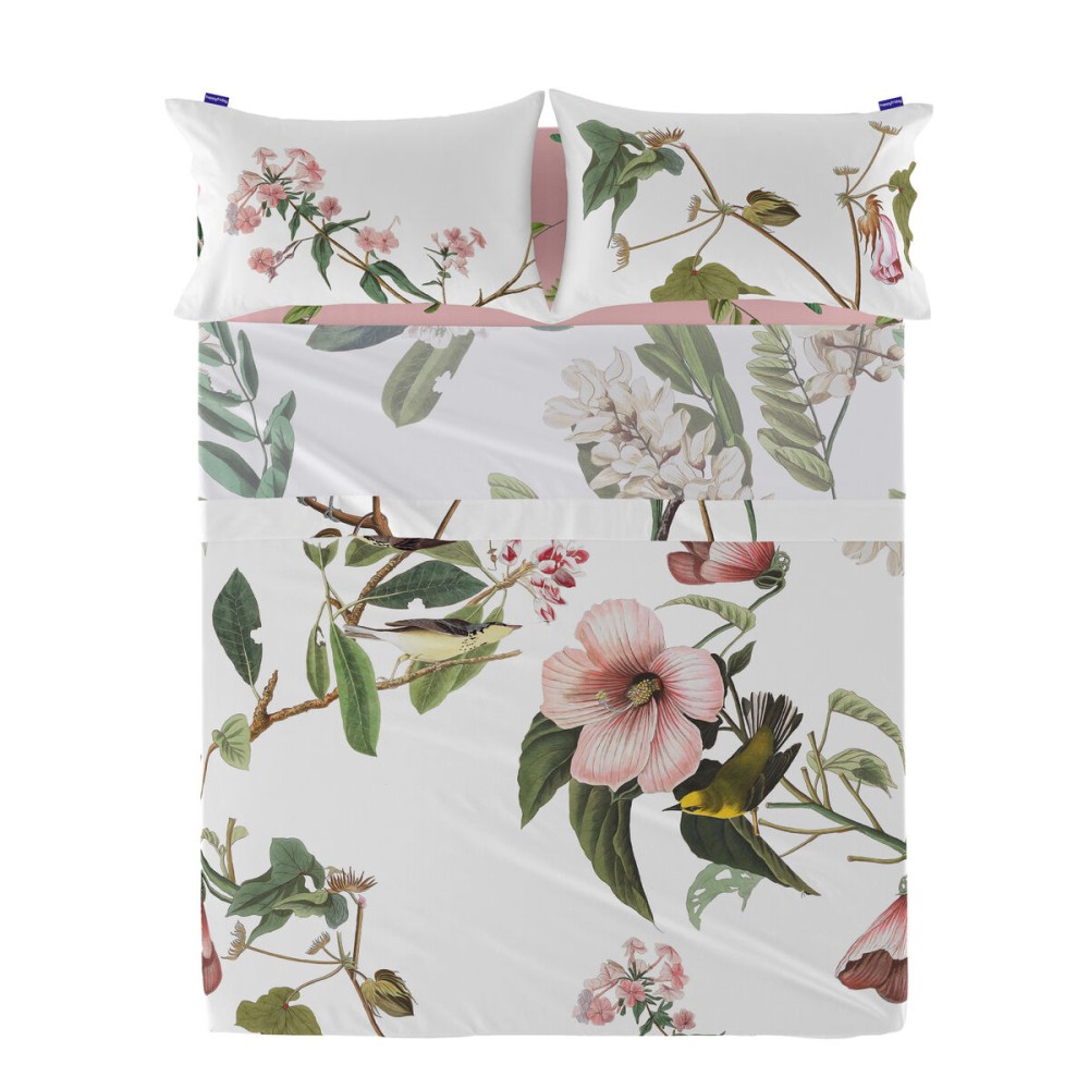 Drap HappyFriday Blooming Multicouleur 160 x 270 cm (Fleurs)