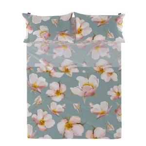 Drap HappyFriday Spring blossom Multicouleur 160 x 270 cm