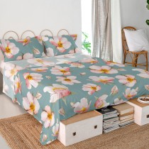 Drap HappyFriday Spring blossom Multicouleur 160 x 270 cm