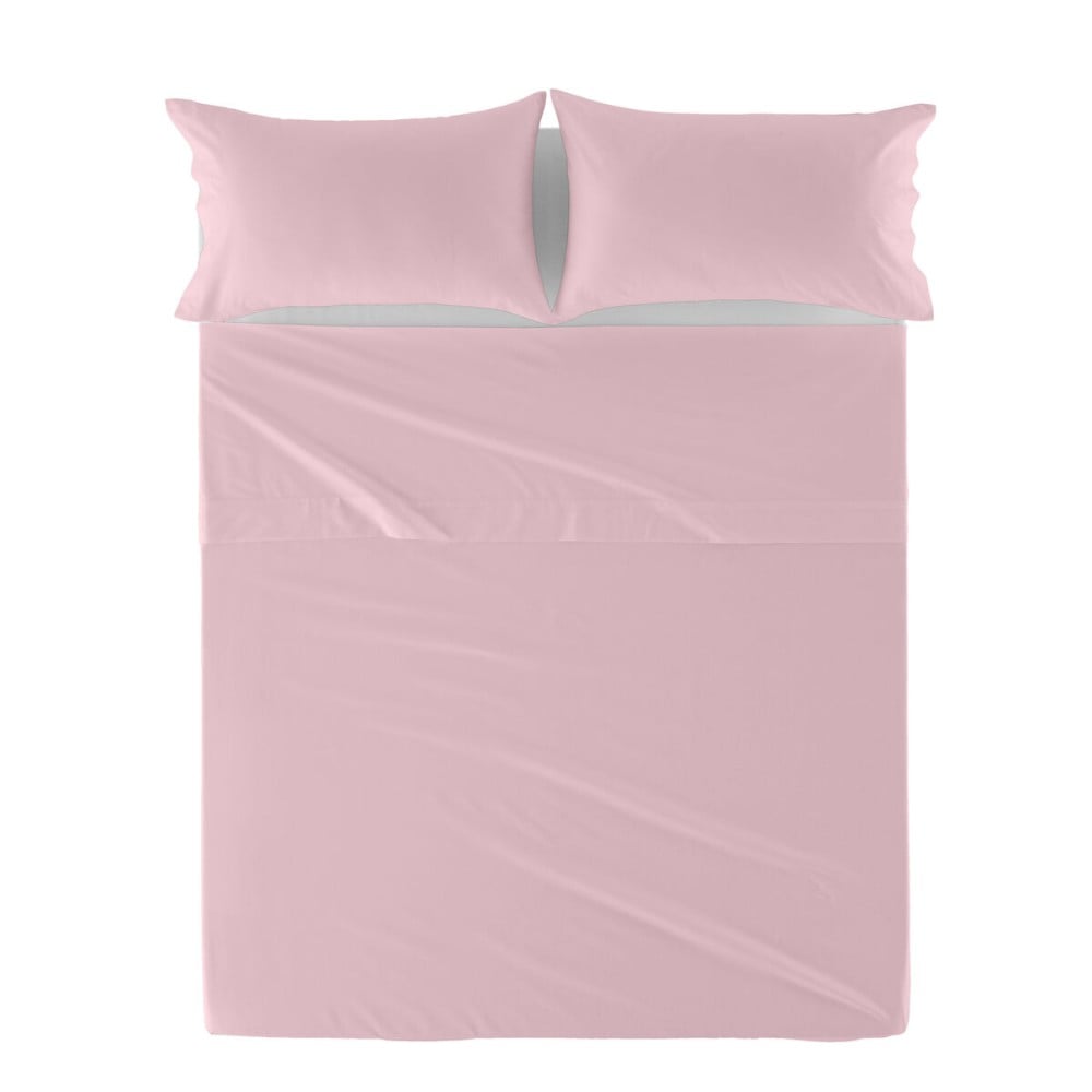 Drap HappyFriday Basic Rose clair 160 x 270 cm