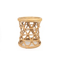 Side table Romimex Natural Rattan 35 x 40 x 35 cm