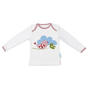 Langarm T-Shirt für Kinder HappyFriday Mr Fox Little Birds Bunt 18-24 meses