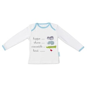 Langarm T-Shirt für Kinder HappyFriday Mr Fox Hippo Bunt 12-18 Monate