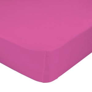 Fitted sheet HappyFriday BASIC KIDS Fuchsia 70 x 140 x 14 cm