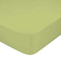 Fitted sheet HappyFriday BASIC KIDS Green 70 x 140 x 14 cm