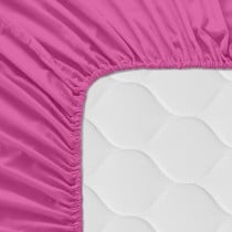 Fitted sheet HappyFriday BASIC KIDS Fuchsia 70 x 140 x 14 cm