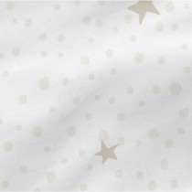 Fitted sheet HappyFriday BASIC KIDS White Beige 60 x 120 x 14 cm Stars