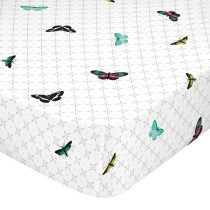 Drap housse HappyFriday Birds of paradise Multicouleur 180 x 200 x 32 cm